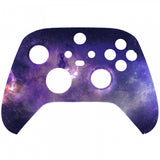 eXtremeRate Nebula Galaxy Replacement Part Faceplate, Soft Touch Grip Housing Shell Case for Xbox Series S & Xbox Series X Controller Accessories - Controller NOT Included - FX3T101