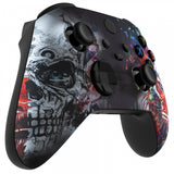 eXtremeRate Tiger Skull Replacement Part Faceplate, Soft Touch Grip Housing Shell Case for Xbox Series S & Xbox Series X Controller Accessories - Controller NOT Included - FX3T113