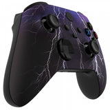 eXtremeRate Purple Storm Replacement Part Faceplate, Soft Touch Grip Housing Shell Case for Xbox Series S & Xbox Series X Controller Accessories - Controller NOT Included - FX3T118
