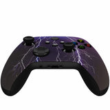 eXtremeRate Purple Storm Replacement Part Faceplate, Soft Touch Grip Housing Shell Case for Xbox Series S & Xbox Series X Controller Accessories - Controller NOT Included - FX3T118