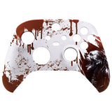 eXtremeRate Blood Zombie Replacement Part Faceplate, Soft Touch Grip Housing Shell Case for Xbox Series S & Xbox Series X Controller Accessories - Controller NOT Included - FX3T141