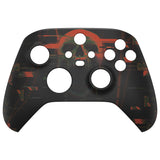 eXtremeRate Blurred Screaming Skull Replacement Part Faceplate, Soft Touch Grip Housing Shell Case for Xbox Series S & Xbox Series X Controller Accessories - Controller NOT Included - FX3T148