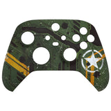 eXtremeRate Army Mecha Replacement Part Faceplate, Soft Touch Grip Housing Shell Case for Xbox Series S & Xbox Series X Controller Accessories - Controller NOT Included - FX3T150