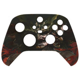 eXtremeRate Rage of Asura Replacement Part Faceplate, Soft Touch Grip Housing Shell Case for Xbox Series S & Xbox Series X Controller Accessories - Controller NOT Included - FX3T163