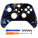 eXtremeRate Glow in Dark - The Awakening of the Earth Lord Replacement Part Faceplate, Soft Touch Grip Housing Shell Case for Xbox Series S & Xbox Series X Controller Accessories - Controller NOT Included - FX3T171
