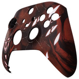 eXtremeRate Glow in Dark - Scarlet Demon Front Housing Shell for Xbox Series X & S Controller Model 1914, Custom DIY Replacement Cover Faceplate for Xbox Core Controller - Controller NOT Included - FX3T178