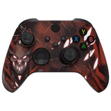 eXtremeRate Glow in Dark - Scarlet Demon Front Housing Shell for Xbox Series X & S Controller Model 1914, Custom DIY Replacement Cover Faceplate for Xbox Core Controller - Controller NOT Included - FX3T178