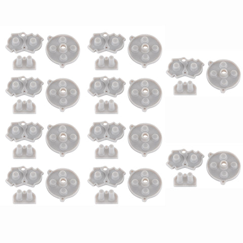 30PCS Repair Kit Gel Conductive Adhesive Button Pad for Game Boy Advance Console-GBARP0001*10