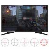 eXtremeRate FastScope No Scope TV Decal for FPS Games on PS4 PS3 Xbox One Xbox 360 PC 10pcs  -GC00151