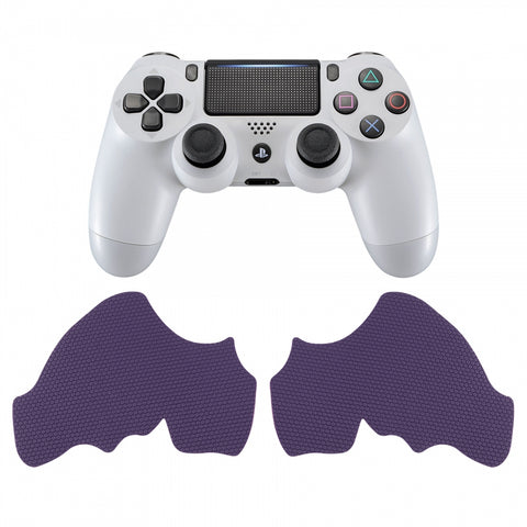 eXtremeRate Purple 1 Pair Non-slip Left Right Grips Decal for PS4 Slim Pro Controller - GC00234