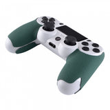 eXtremeRate Pine Green 1 Pair Non-slip Left Right Grips Decal for PS4 Slim Pro Controller - GC00235