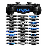 eXtremeRate For PS4 Light Bar Affixed (30) Black and White Game Decal- GCLS0013