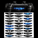 eXtremeRate For PS4 Light Bar Affixed (30) Black and White Game Decal- GCLS0013
