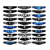 eXtremeRate For PS4 Light Bar Affixed (30) Black and White Game Decal- GCLS0013