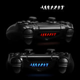 eXtremeRate For PS4 Light Bar Affixed (30) Black and White Game Decal- GCLS0013
