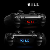 eXtremeRate For PS4 Light Bar Affixed (30) Black and White Game Decal- GCLS0013