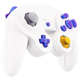 eXtremeRate Chameleon Purple Blue Repair ABXY D-pad Z L R Keys for Nintendo GameCube Controller, DIY Replacement Full Set Buttons Thumbsticks for Nintendo GameCube Controller - Controller NOT Included - GCNJ2003