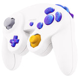 eXtremeRate Chameleon Purple Blue Repair ABXY D-pad Z L R Keys for Nintendo GameCube Controller, DIY Replacement Full Set Buttons Thumbsticks for Nintendo GameCube Controller - Controller NOT Included - GCNJ2003