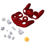 eXtremeRate Scarlet Red Replacement Faceplate Backplate with Buttons for Nintendo GameCube Controller - GCNP3001