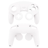 eXtremeRate White Replacement Faceplate Backplate with Buttons for Nintendo GameCube Controller - GCNP3002