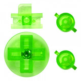 eXtremeRate Transparent Green  A B Buttons Dpad Control Complete Kit for Gameboy Classic Fat DMG-01 - GFAJ0011GC