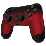 eXtremeRate Shadow Scarlet Red Replacement Faceplate Touchpad, Redesigned Soft Touch Housing Shell Touch Pad Compatible with PS4 Slim Pro Controller JDM-040/050/055 - Controller NOT Included - GHP4P005