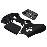 eXtremeRate LUNA Redesigned Black Soft Touch Front Shell Touchpad Compatible with ps5 Controller BDM-010/020/030/040, DIY Replacement Housing Custom Touch Pad Cover Compatible with ps5 Controller - GHPFP001