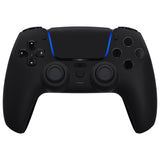 eXtremeRate LUNA Redesigned Black Soft Touch Front Shell Touchpad Compatible with ps5 Controller BDM-010/020/030/040, DIY Replacement Housing Custom Touch Pad Cover Compatible with ps5 Controller - GHPFP001