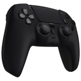 eXtremeRate LUNA Redesigned Black Soft Touch Front Shell Touchpad Compatible with ps5 Controller BDM-010/020/030/040, DIY Replacement Housing Custom Touch Pad Cover Compatible with ps5 Controller - GHPFP001