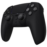 eXtremeRate LUNA Redesigned Black Soft Touch Front Shell Touchpad Compatible with ps5 Controller BDM-010 BDM-020 BDM-030, DIY Replacement Housing Custom Touch Pad Cover Compatible with ps5 Controller - GHPFP001