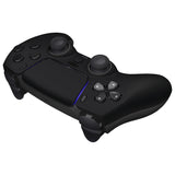 eXtremeRate LUNA Redesigned Black Soft Touch Front Shell Touchpad Compatible with ps5 Controller BDM-010/020/030/040, DIY Replacement Housing Custom Touch Pad Cover Compatible with ps5 Controller - GHPFP001