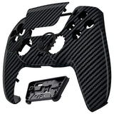 LUNA Redesigned Graphite Carbon Fiber Pattern Front Shell Touchpad Compatible with ps5 Controller BDM-010 BDM-020 BDM-030, DIY Replacement Housing Custom Touch Pad Cover Compatible with ps5 Controller - GHPFS001