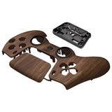 LUNA Redesigned Wood Grain Front Shell Touchpad Compatible with ps5 Controller BDM-010 BDM-020 BDM-030, DIY Replacement Housing Custom Touch Pad Cover Compatible with ps5 Controller - GHPFS002