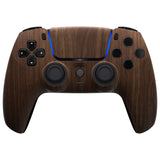 eXtremeRate LUNA Redesigned Wood Grain Front Shell Touchpad Compatible with ps5 Controller BDM-010/020/030/040, DIY Replacement Housing Custom Touch Pad Cover Compatible with ps5 Controller - GHPFS002