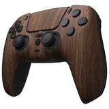 LUNA Redesigned Wood Grain Front Shell Touchpad Compatible with ps5 Controller BDM-010 BDM-020 BDM-030, DIY Replacement Housing Custom Touch Pad Cover Compatible with ps5 Controller - GHPFS002