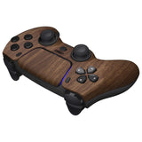 LUNA Redesigned Wood Grain Front Shell Touchpad Compatible with ps5 Controller BDM-010 BDM-020 BDM-030, DIY Replacement Housing Custom Touch Pad Cover Compatible with ps5 Controller - GHPFS002