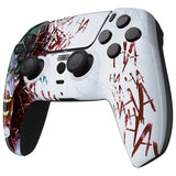 eXtremeRate LUNA Redesigned Clown HAHAHA Front Shell Touchpad Compatible with ps5 Controller BDM-010/020/030/040, DIY Replacement Housing Custom Touch Pad Cover Compatible with ps5 Controller - GHPFT001