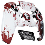 eXtremeRate LUNA Redesigned Blood Zombie Front Shell Touchpad Compatible with ps5 Controller BDM-010/020/030/040, DIY Replacement Housing Custom Touch Pad Cover Compatible with ps5 Controller - GHPFT002