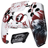 eXtremeRate LUNA Redesigned Blood Zombie Front Shell Touchpad Compatible with ps5 Controller BDM-010/020/030/040, DIY Replacement Housing Custom Touch Pad Cover Compatible with ps5 Controller - GHPFT002