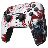 eXtremeRate LUNA Redesigned Blood Zombie Front Shell Touchpad Compatible with ps5 Controller BDM-010 BDM-020 BDM-030, DIY Replacement Housing Custom Touch Pad Cover Compatible with ps5 Controller - GHPFT002