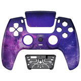 eXtremeRate LUNA Redesigned Nebula Galaxy Front Shell Touchpad Compatible with ps5 Controller BDM-010 BDM-020 BDM-030, DIY Replacement Housing Custom Touch Pad Cover Compatible with ps5 Controller - GHPFT005