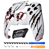 eXtremeRate LUNA Redesigned Wild Attack Front Shell Touchpad Compatible with ps5 Controller BDM-010/020/030/040, DIY Replacement Housing Custom Touch Pad Cover Compatible with ps5 Controller - GHPFT007