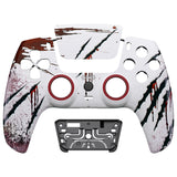 eXtremeRate LUNA Redesigned Wild Attack Front Shell Touchpad Compatible with ps5 Controller BDM-010/020/030/040, DIY Replacement Housing Custom Touch Pad Cover Compatible with ps5 Controller - GHPFT007