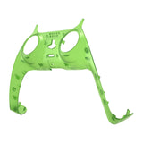 eXtremeRate Clear Green Decorative Trim Shell for PS5 Controller, DIY Replacement Clip Shell for PS5 Controller, Custom Plates Cover for PS5 Controller w/ Accent Rings - GPFM5003