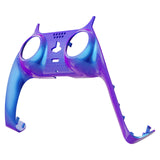 eXtremeRate Chameleon Purple Blue Decorative Trim Shell Compatible with ps5 Controller, DIY Replacement Clip Shell, Custom Plates Cover Compatible with ps5 Controller w/ Accent Rings - GPFP3001