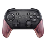 eXtremeRate Cherry Pink Replacement Handle Grips for Nintendo Switch Pro Controller, DIY Hand Grip Shell for Nintendo Switch Pro - Controller NOT Included - GRM507