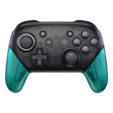 eXtremeRate Emerald Green Replacement Handle Grips for Nintendo Switch Pro Controller, DIY Hand Grip Shell for Nintendo Switch Pro - Controller NOT Included - GRM508