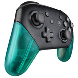 eXtremeRate Emerald Green Replacement Handle Grips for Nintendo Switch Pro Controller, DIY Hand Grip Shell for Nintendo Switch Pro - Controller NOT Included - GRM508