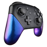 eXtremeRate Chameleon Replacement Handle Grips for Nintendo Switch Pro Controller, Purple Blue DIY Hand Grip Shell for Nintendo Switch Pro - Controller NOT Included - GRP301