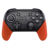 eXtremeRate Orange Replacement Handle Grips for Nintendo Switch Pro Controller, Soft Touch DIY Hand Grip Shell for Nintendo Switch Pro - Controller NOT Included - GRP303